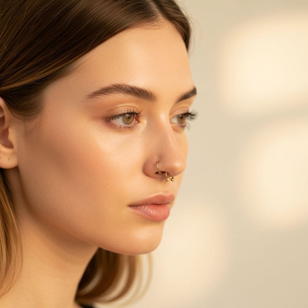 Perforación dorada en septum